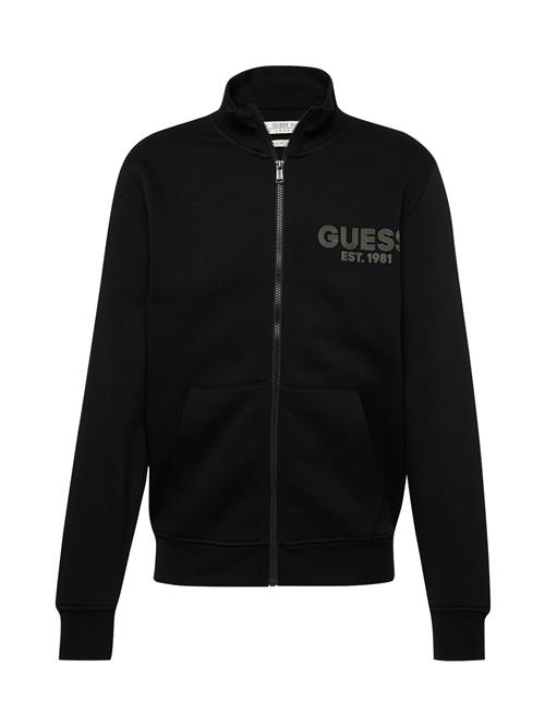 GUESS Sweatjakke  greige / sort