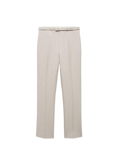 MANGO Bukser med fals 'Creta'  beige