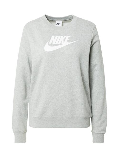 Se Nike Sportswear Sweatshirt  grå-meleret / hvid ved About You