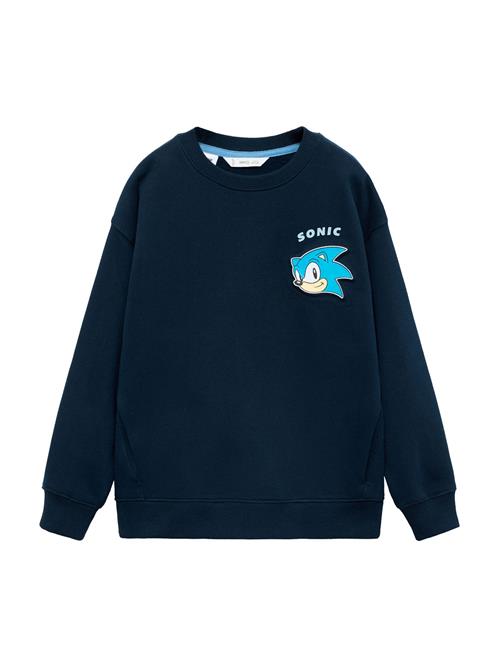 MANGO KIDS Sweatshirt 'Sonicem'  beige / navy / lyseblå / offwhite