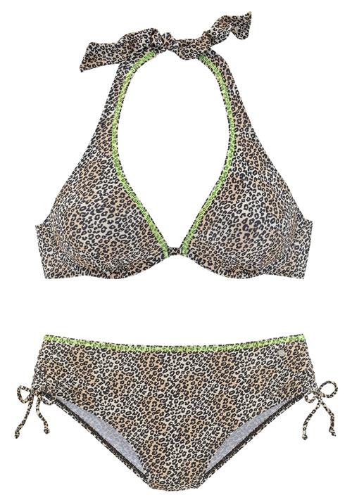 BUFFALO Bikini  beige / lime / sort