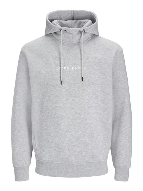 Se JACK & JONES Sweatshirt 'JJTree'  lysegrå / hvid ved About You