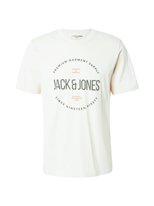 Se JACK & JONES Bluser & t-shirts 'JPRBLAASTON'  lysebeige / oliven / mandarin ved About You