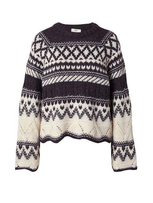 JDY Pullover  blomme / hvid