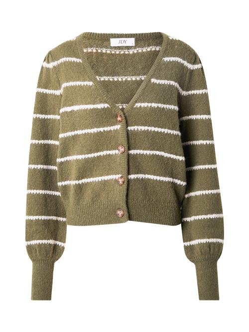 JDY Cardigan 'JDYSIGRID'  oliven / hvid