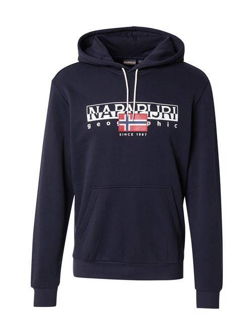 NAPAPIJRI Sweatshirt 'B-AYLMER'  marin / brandrød / sort / hvid