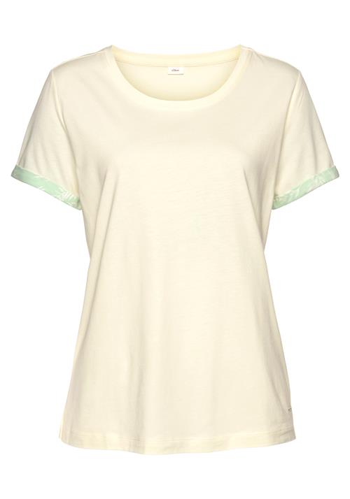 Se s.Oliver Shirts  champagne / mint / hvid ved About You