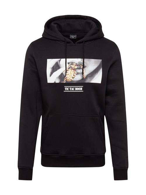 Mister Tee Sweatshirt 'Boom'  grå / sort / hvid