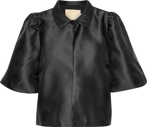 Culture Cutafta Jacket Kvinde Black Kortærmede Bluser Str S - hos Magasin