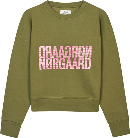 Se Mads Nørgaard - Copenhagen Organic Sweat Tilvina Sweatshirt Kvinde Grøn Langærmede Bluser Str XS - hos Magasin ved Magasin