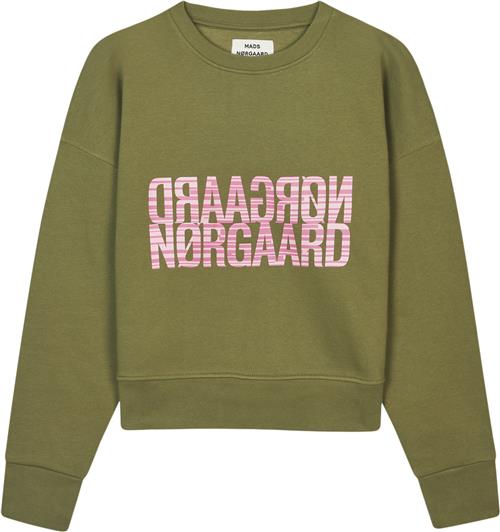 Mads Nørgaard - Copenhagen Organic Sweat Tilvina Sweatshirt Kvinde Grøn Langærmede Bluser Str XXL - hos Magasin