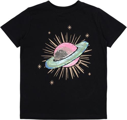 The New Tnmary S_S Tee Str 110-116 cm/5-6 år Piger - Black Beauty Kortærmede T-shirts hos Magasin