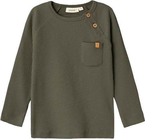 Lil' Atelier Nmmrajo MUB LS Slim TOP LIL Str 122/128 - Kalamata Toppe hos Magasin