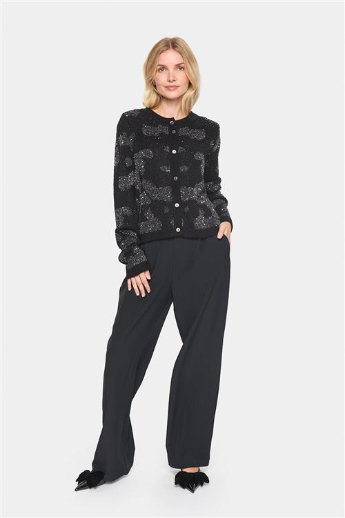 Se Saint Tropez Halimasz Cardigan Kvinde Black Cardigans Regular Fit Str XS - hos Magasin ved Magasin