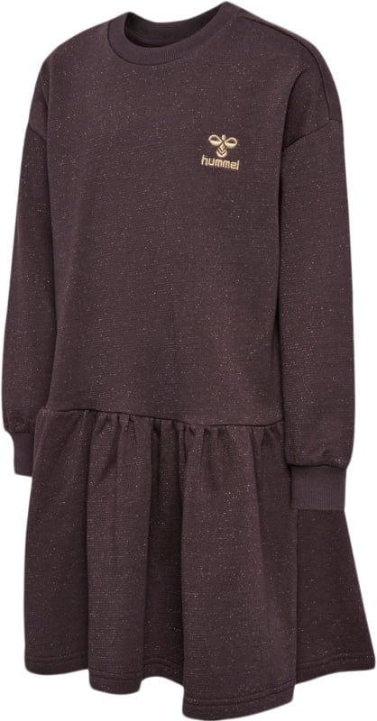 Hummel Hmlcarola Dress L/S Str 8 år / 128 cm - Raisin Kjoler hos Magasin