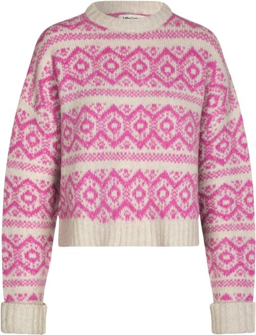 Lollys Laundry Lottiell Jumper LS Kvinde Neon Pink Sweaters Str L - hos Magasin