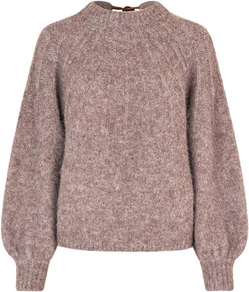 Se A-VIEW Patrisia bow Knit Pullover Kvinde Brown Sweaters Str L - hos Magasin ved Magasin