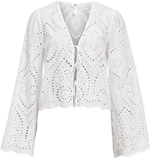 Object Objtugi L/S TIE TOP E DIV Kvinde Cloud Dancer Toppe Str 40 - hos Magasin