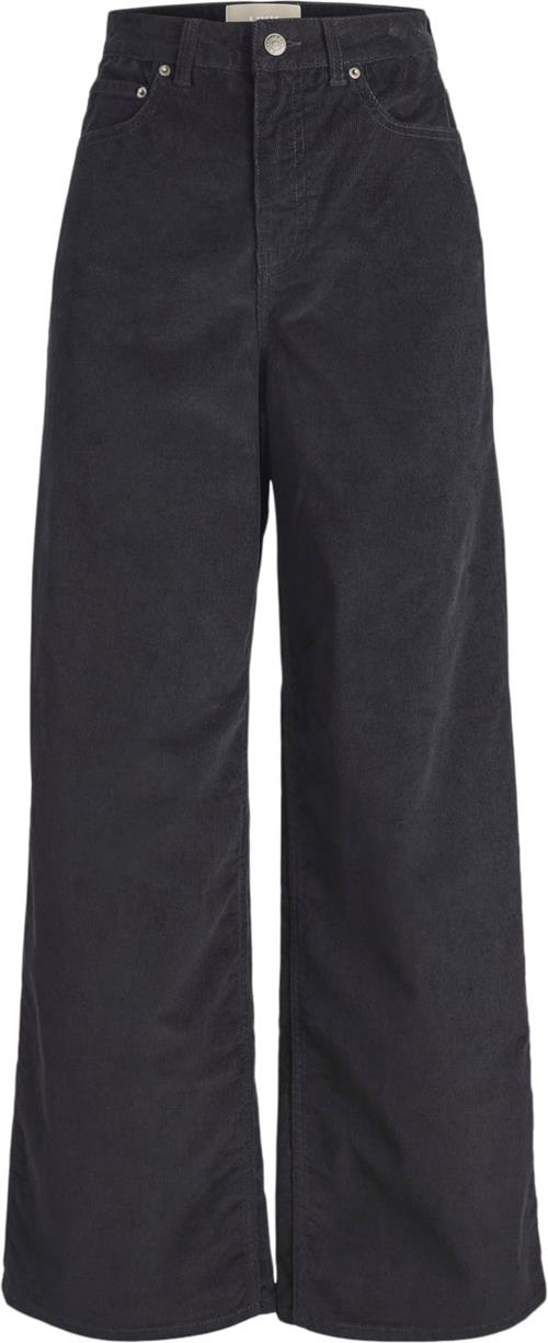 JJXX Jxgelly Wide Cord HW Pant PNT Noos Kvinde Sort Bukser Str "26/""32" - hos Magasin