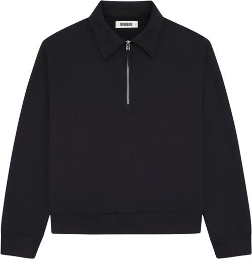 Woodbird Wbtom Zip Polo Mand Black Sweatshirts Str XL - hos Magasin