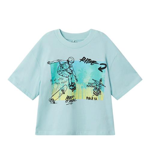 Se Name It T-shirt - NmmJopo - Canal Blue ved KidsWorld