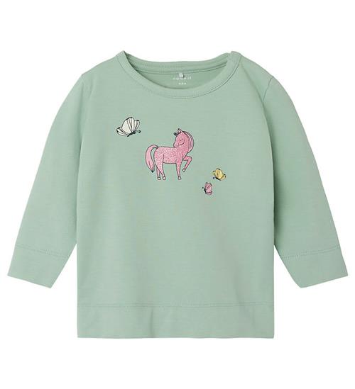 Se Name It Bluse - NbfJennia - Silt Green ved KidsWorld