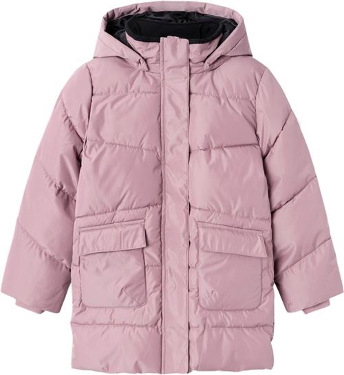 Name It Nkfmedow03 Jacket Long FO Noos Str 134 - Grape Shake Vinterjakker hos Magasin