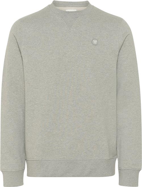 Wood Wood Wwtye Mand Light Melange Grey Sweatshirts Str M - hos Magasin