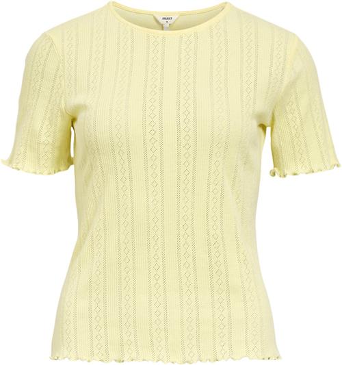 Object Objamalie S/S TOP E DIV Kvinde Lemon Meringue Toppe Str XS - hos Magasin