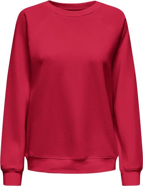 Se ONLY Onldaze L/S Oneck CC SWT Kvinde Racing Red Langærmede Bluser Regular Fit Str XS - hos Magasin ved Magasin