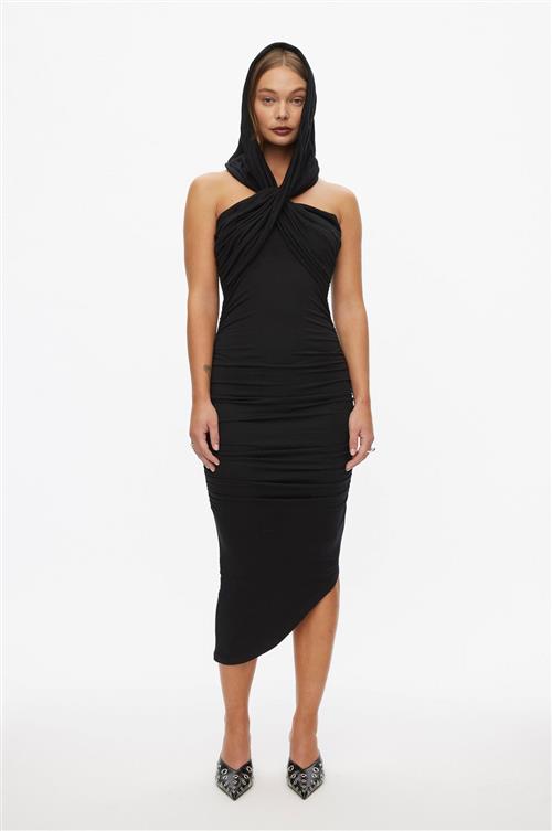 Oval Square Night Dress Kvinde Black Kjoler Str L - hos Magasin