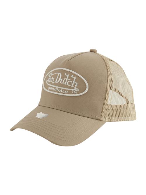 Von Dutch Originals Hætte 'Boston'  mørkebeige / hvid