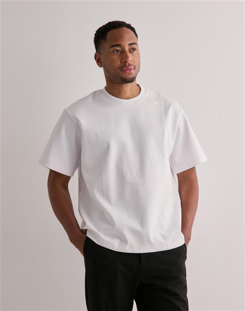 Jack & Jones Jcospongy Tee Ss Crew Neck Kortærmede t-shirts Hvid