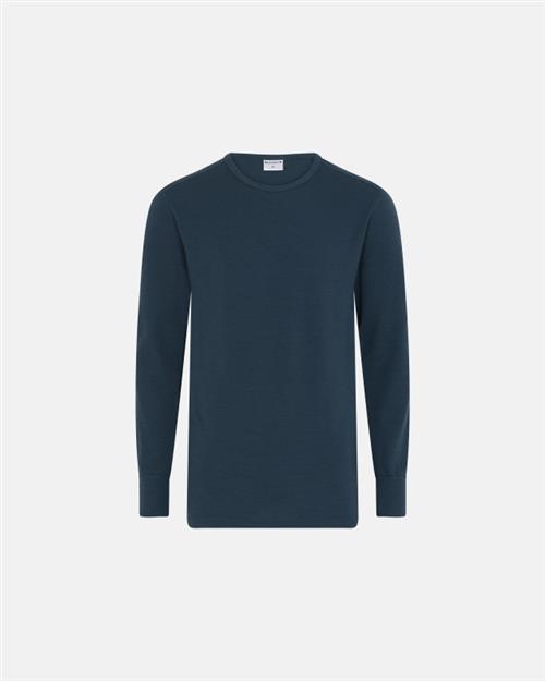 Langærmet t-shirt | uld | navy