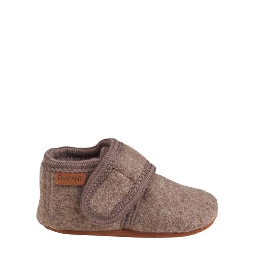 EnFant Baby Wool Indoor Slippers Walnut | Beige | 19-20 EU