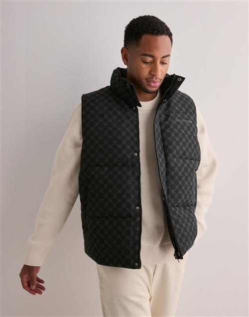 Daily Paper pondo monogram bodywarmer Veste Sort