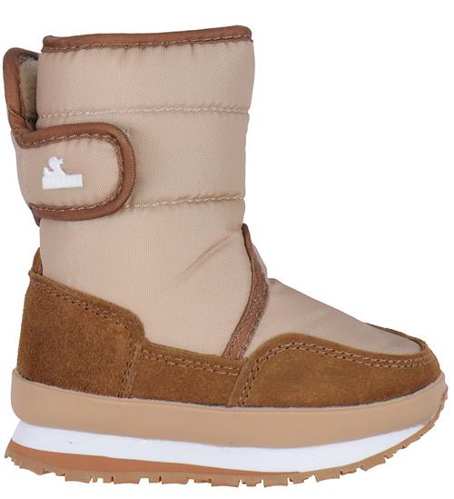 Se Rubber Duck Vinterstøvler - Snow Jogger - Beige/Cognac ved KidsWorld