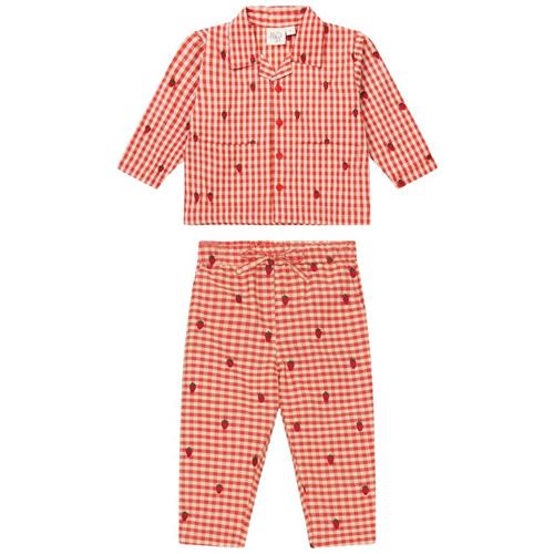 Flöss Molly Gingham Kjole Berry | Rød | 104 cm