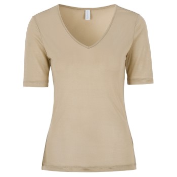 Damella Silk T-Shirt Beige silke Large Dame