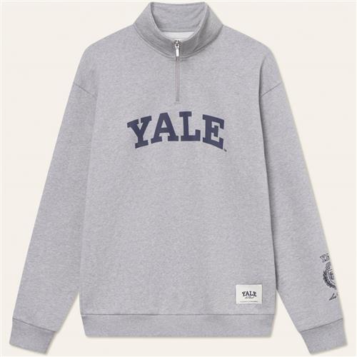 Les Deux x Yale Yale Logo Halfzip Sweatshirt Mand 310310 Sweatshirts Str L - Bomuld hos Magasin