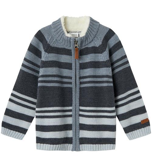 Se Name It Cardigan - Uld - Strik - NmmWriss - Ombre Blue ved KidsWorld