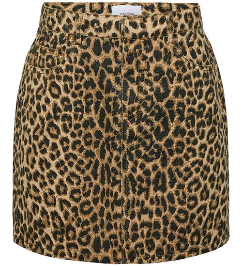 Vero Moda Girl Nederdel - VmPippa - Silver Mink/Leopard