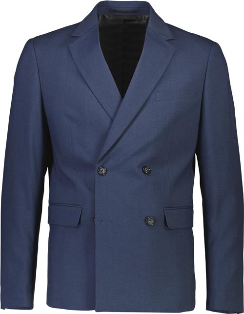 Lindbergh Plain DB Mens Suit Mand Blue Mel Blazere Str 52 - hos Magasin