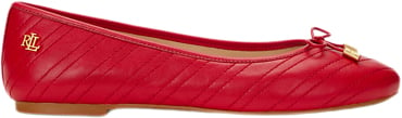 Lauren Ralph Lauren Stchd SFT Np/sft Npjayna-fl-bal Kvinde Festive Red/festive Red Ballerinaer Str 6.5 B - hos Magasin