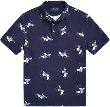 Polo Ralph Lauren LT WT Cotton Terryssl-psh Mand Cruise Navy P Wing Toss Kortærmede Poloer Str XL - hos Magasin