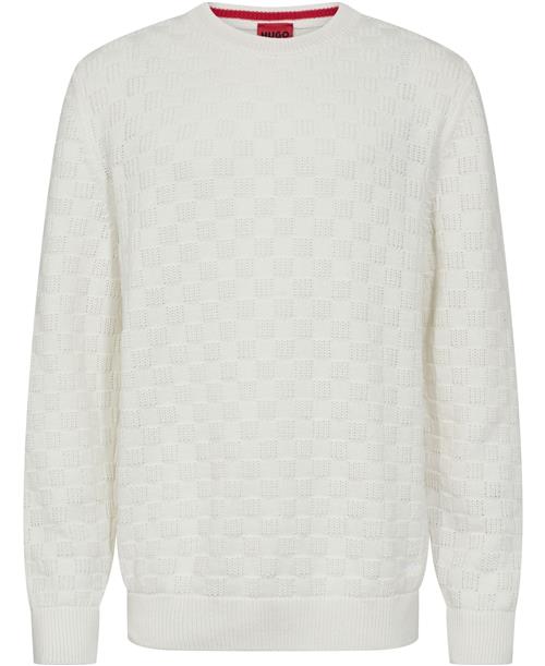 HUGO Selio Kvinde Natural Sweaters Str L - hos Magasin