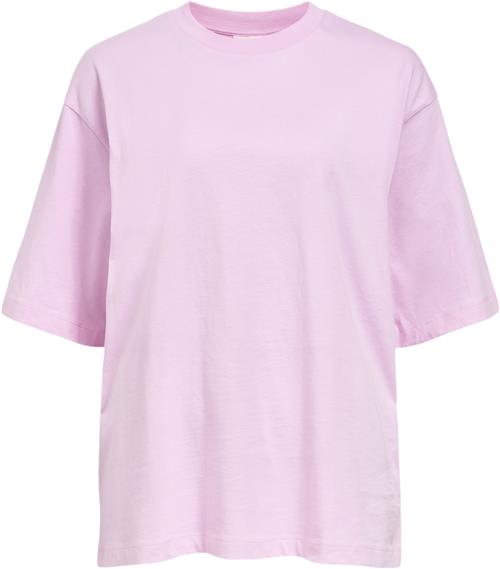 Object Objgima 2/4 Oversize Tshirt Noos Kvinde Pink Frosting/col Toppe Str S - hos Magasin