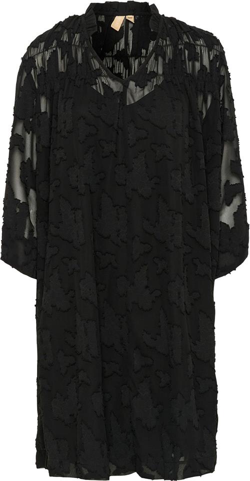 Culture Cusanta Dress Kvinde Black Midi Kjoler Str S - hos Magasin