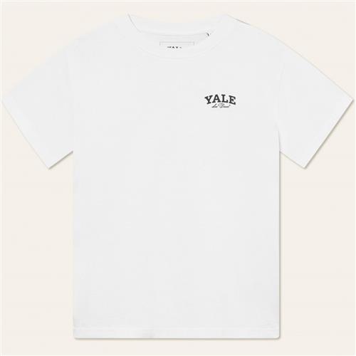 Les Deux x Yale Yale Bulldog Tshirt Mand Hvid Kortærmede T-shirts Str M - Bomuld hos Magasin