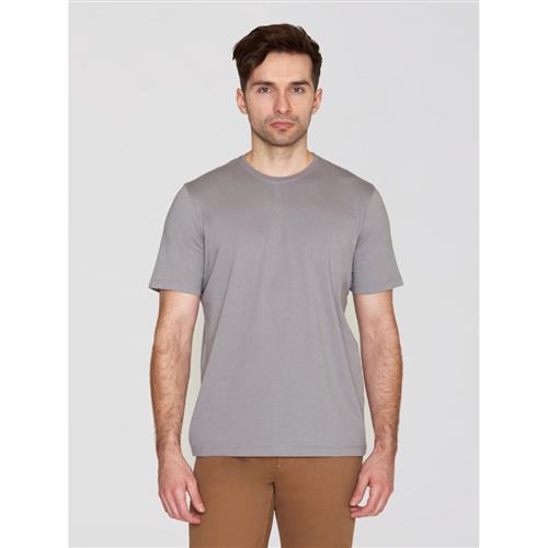 Se Knowledge Cotton Apparel Agnar Basic Tshirt - Regenerative Organic Certified™ - Gots/vegan Mand Sharkskin Kortærmede T-shirts Str XXXL - Bomuld hos Ma ved Magasin